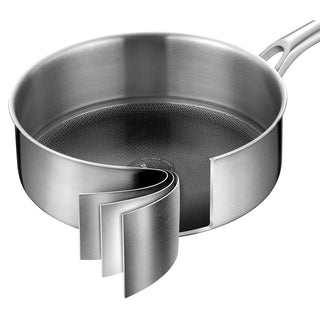 Berndes One handle pan with lid Tricion Resist Stainless steel Non-stick 28 cm