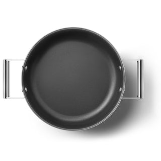 Smeg Cookware Tegame con Coperchio 28 cm 50's Style CKFD2811CRM Panna