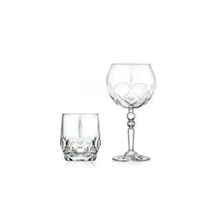 Vetreria Le stelle Set of 6 wine glasses Boom crystalline glass 40 cl