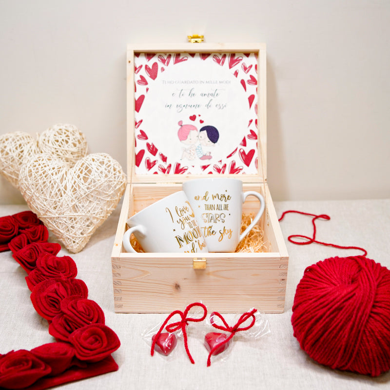 Gift Box San Valentino Set 2 Tazze To The Moon And Back – Le Gioie