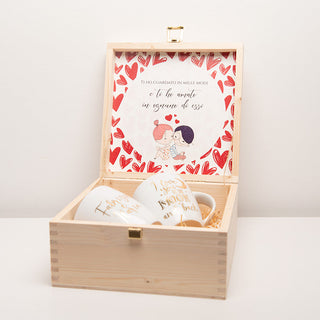 Valentine's Day Gift Box Set 2 Mugs To The Moon And Back
