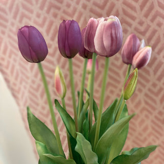 EDG Enzo De Gasperi Set 2 Bouquet Of Tulips Shades Of Lilac