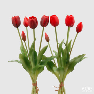 EDG Enzo De Gasperi Set 2 Bouquet Of Tulips Shades Of Red