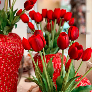 EDG Enzo De Gasperi Set 2 Bouquet Di Tulipani Sfumature Di Rosso