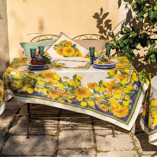 Tessitura Toscana Telerie Tablecloth Etruscan Garden 160x230 cm