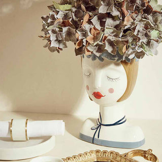 EDG Enzo De Gasperi Lady Face Vase h 26 cm