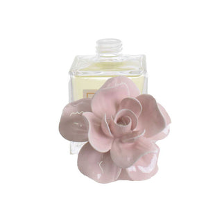 Melaverde Square Perfumer in Glass Flower Decoration 250 ml Powder