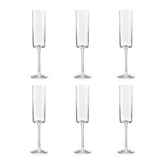 Fade Set 6 Vertical Glass Flutes 170 ml