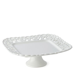 Hervit Baroque Porcelain Perforated Square Stand