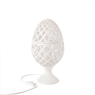 Hervit Egg Lamp in Perforated Porcelain Various Sizes