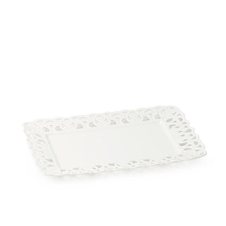 Hervit Rectangular Tray in Perforated Porcelain Various Sizes
