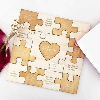 Gift Box Puzzle The Reasons Why I Love You 20x20 cm
