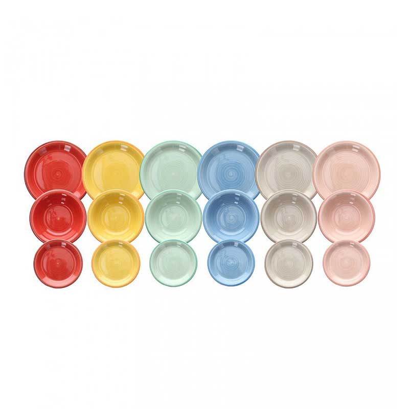 Tognana Servizio Piatti Colorati 18 Pezzi In&Out Stoneware Multicolor — Le  Gioie
