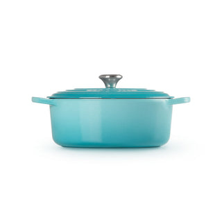 Le Creuset Evolution Oval Cocotte in Vitrified Cast Iron 29 cm Caribe Blue