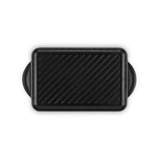Le Creuset Tradition Rectangular Grill in Vitrified Cast Iron 32x22 cm Black
