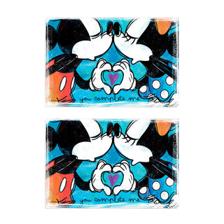 Egan Set 2 Placemats Mickey and Minnie Blue 31x46 cm