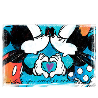 Egan Set 2 Placemats Mickey and Minnie Blue 31x46 cm