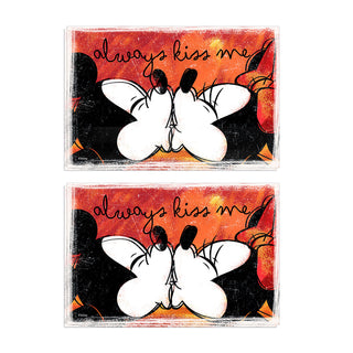 Egan Set 2 Red Mickey and Minnie Placemats 31x46 cm