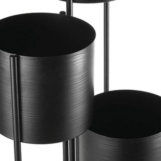The Black Goose Cache Pot 3 jarrones de metal Al. 75,5 cm