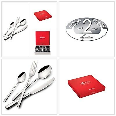 Lagostina Maia 24-piece cutlery set in stainless steel – Le Gioie