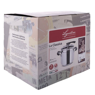 Lagostina Pressure Cooker The Classic Lagofusion with basket and eco-dose 9 Lt
