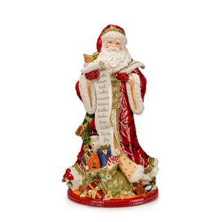 Estatua de Papá Noel de porcelana Lamart Alt. 48 cm