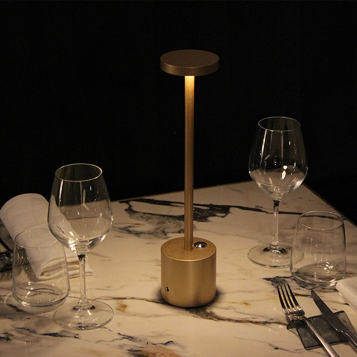 Margot Lampada da tavolo a led Ricaricabile Touch in metallo 35 cm