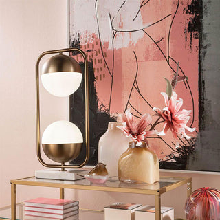 L'Oca Nera Table Lamp in Metal with Marble base H 57 cm
