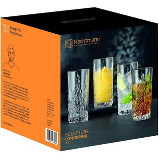 Nachtmann Set 4 Bicchieri Longdrink Sculpture