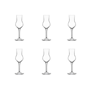 Luigi Bormioli Set of 6 grappa glasses Atelier line 8 cl
