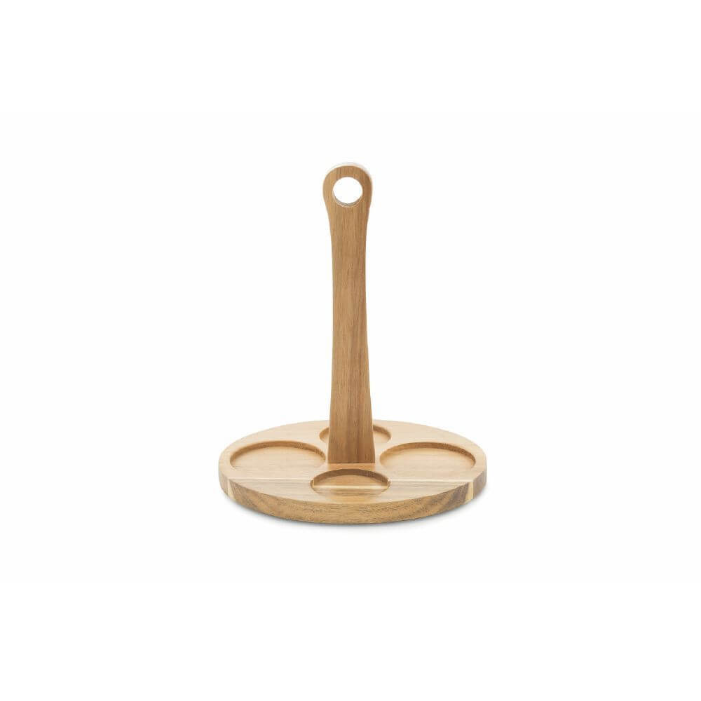 Set Olio, Aceto, Sale E Pepe In Gres Con Stand Acciaio - Stile Rustico - Foto 3