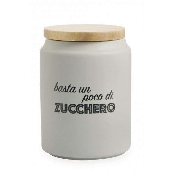 Villa d'Este Set 3 stoneware jars ideas with bamboo lid
