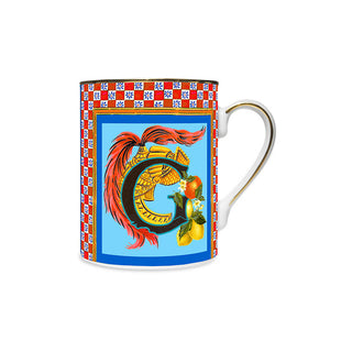 Baci Milano Mug in Ortygia Porcelain Letter G