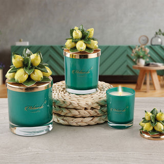 Melaverde Large Green Candle with Limoni Cap