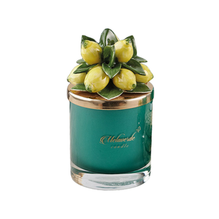 Melaverde Large Green Candle with Limoni Cap