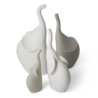 Escultura Elefante Lineasette de gres leche Alt. 26 cm