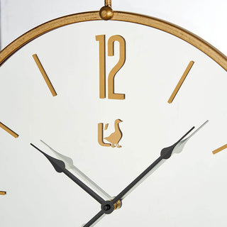 L'oca Nera Clock Metal Gold D 60 cm