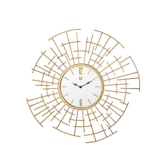Reloj The Black Goose Líneas de metal Oro D 67 cm