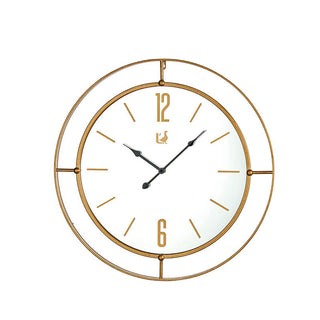 L'oca Nera Clock Metal Gold D 60 cm