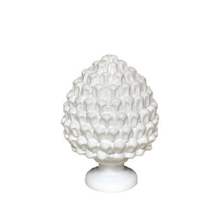 Souvenir Ceramics White Pine Cone 30 cm