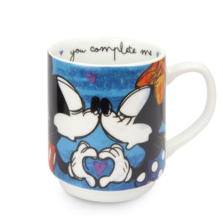 Egan Mickey Mouse Stackable Mug in Blue Porcelain