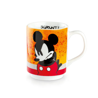 Egan Tazza Mug Impilabile Mickey I Am Arancio 350 ml in Porcellana