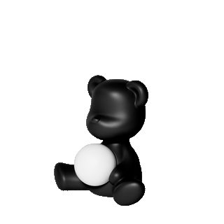 Lámpara de mesa Qeeboo Teddy Girl negra