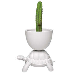 Qeeboo White Turtle Plant Pot