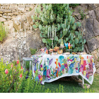 Tessitura Toscana Telerie Cactus Linen Tablecloth 170x270 cm