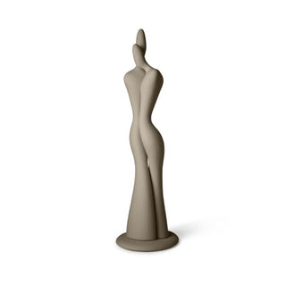Lineasette Stoneware Lovers Sculpture Dove Gray H34 cm