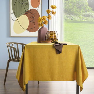 L'Oca Nera Anti-stain tablecloth Mustard 155x270 cm