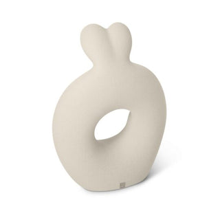 Lineasette Sculpture Love in the Center in Kaolin Stoneware H21 cm