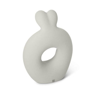 Lineasette Sculpture Love in the Center in Gray Stoneware H21 cm