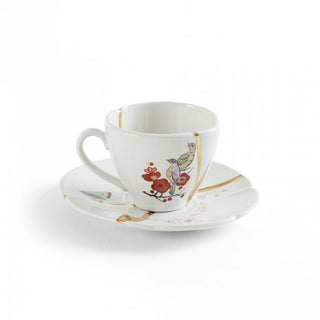 Seletti Kintsugi Coffee Cup with Porcelain Saucer